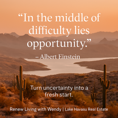 In the middle of difficulty lies opportunity.