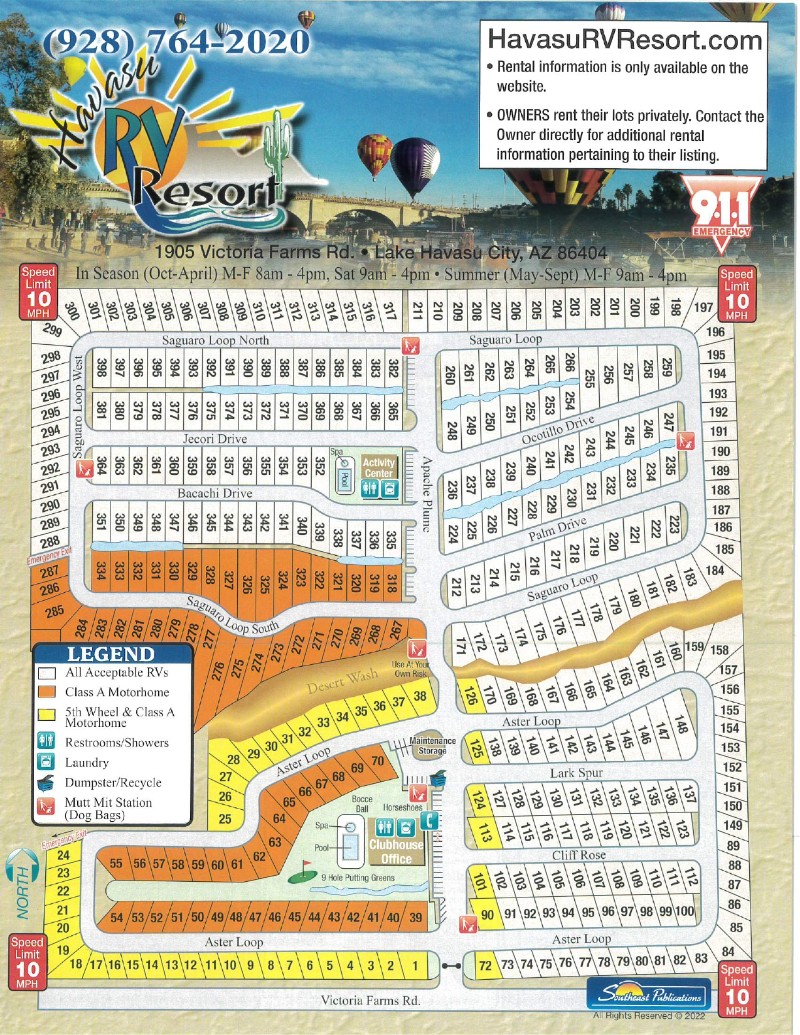 Havasu RV Resort Community Map_page
