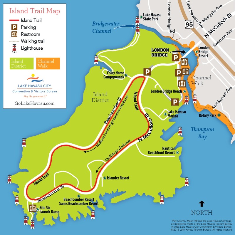 Island Trail Map